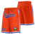 Custom Orange Blue-White Sport Basketball Shorts