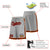 Custom Gray Orange-Black Sport Basketball Shorts