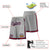 Custom Gray Red-Navy Sport Basketball Shorts