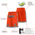 Custom Orange Black-White Sport Basketball Shorts