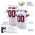 Custom White Burgundy-Black Mesh Authentic Football Jersey