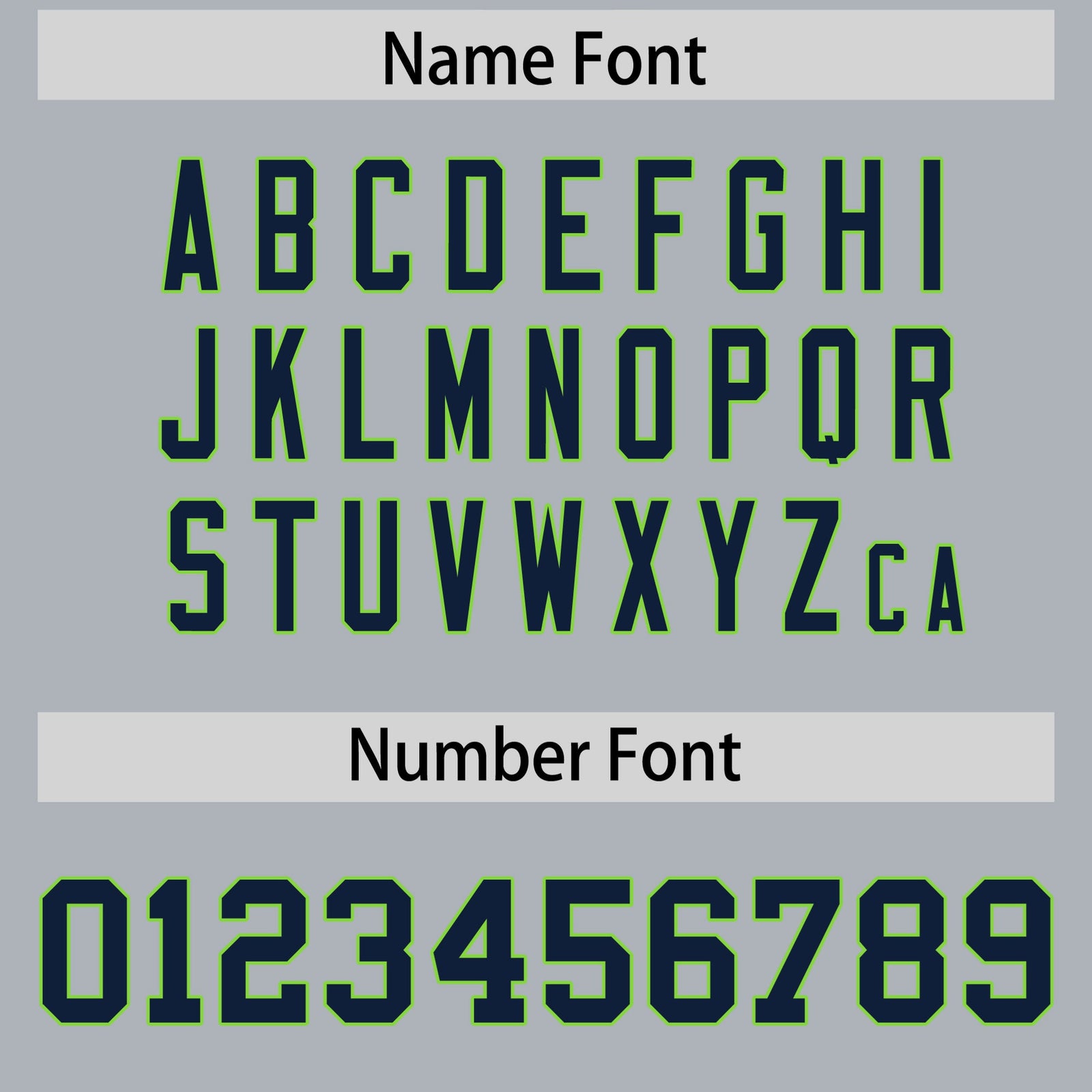 Custom Gray Navy Neon-Green Mesh Authentic Football Jersey