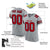 Custom Gray Red-Black Mesh Authentic Football Jersey