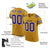 Custom Yellow Purple-White Mesh Authentic Football Jersey