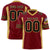 Custom Crimson Black-Gold Mesh Drift Fashion Football Jersey