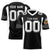 Custom Black-White Mesh Drift Fashion Football Jersey