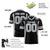 Custom Black Gray Mesh Drift Fashion Football Jersey