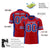 Custom Royal Red-Royal Blue Mesh Drift Fashion Football Jersey