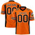 Custom Orange Black Mesh Drift Fashion Football Jersey