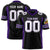 Custom Black Purple-White Mesh Drift Fashion Football Jersey