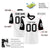 Custom White Black Mesh Authentic Football Jersey