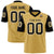 Custom Old Gold-Black Mesh Authentic Football Jersey