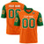 Custom Orange-Kelly Green Mesh Authentic Football Jersey