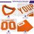 Custom Aqua Orange Mesh Authentic Football Jersey