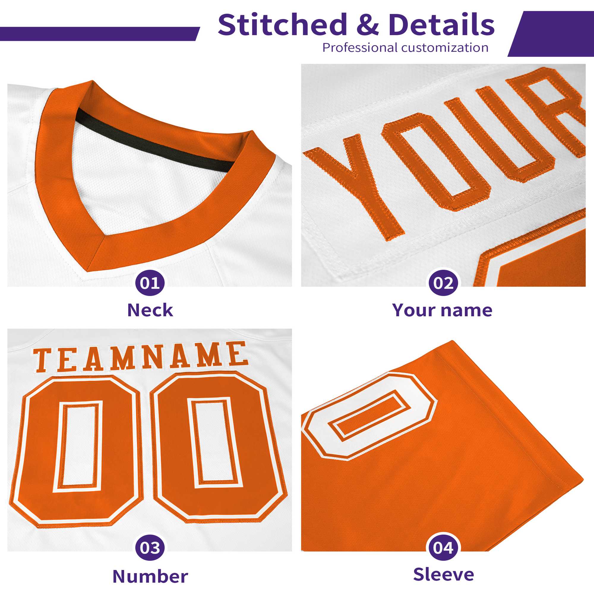 Custom Purple Gold Mesh Authentic Football Jersey