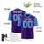 Custom Purple-Powder Blue Mesh Authentic Football Jersey