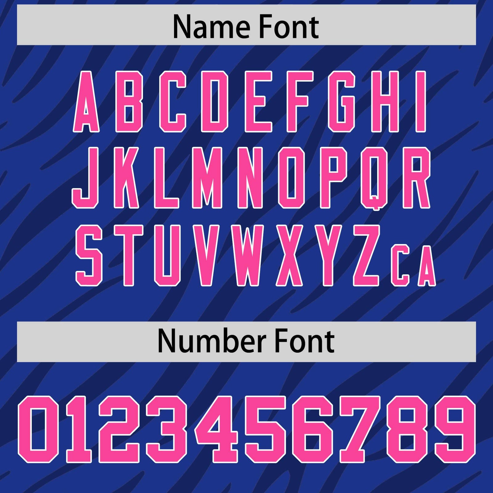 Custom Royal Blue Dark Gray Personalized Tiger Stripe Graffiti Pattern Authentic Football Jersey