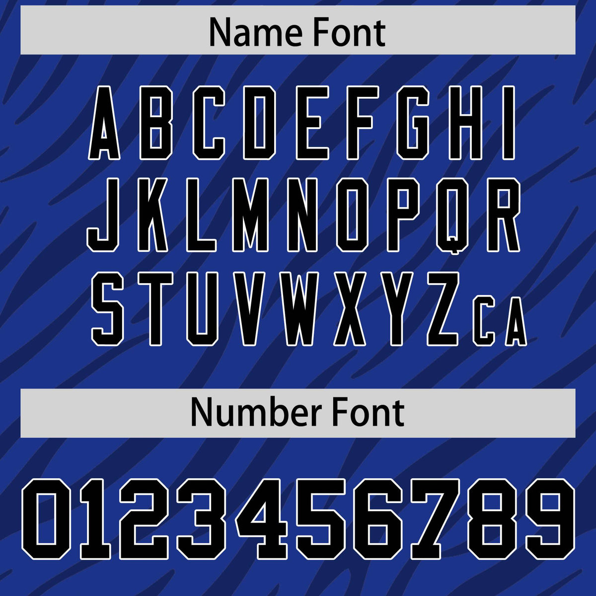 Custom Royal Blue Dark Gray Personalized Tiger Stripe Graffiti Pattern Authentic Football Jersey