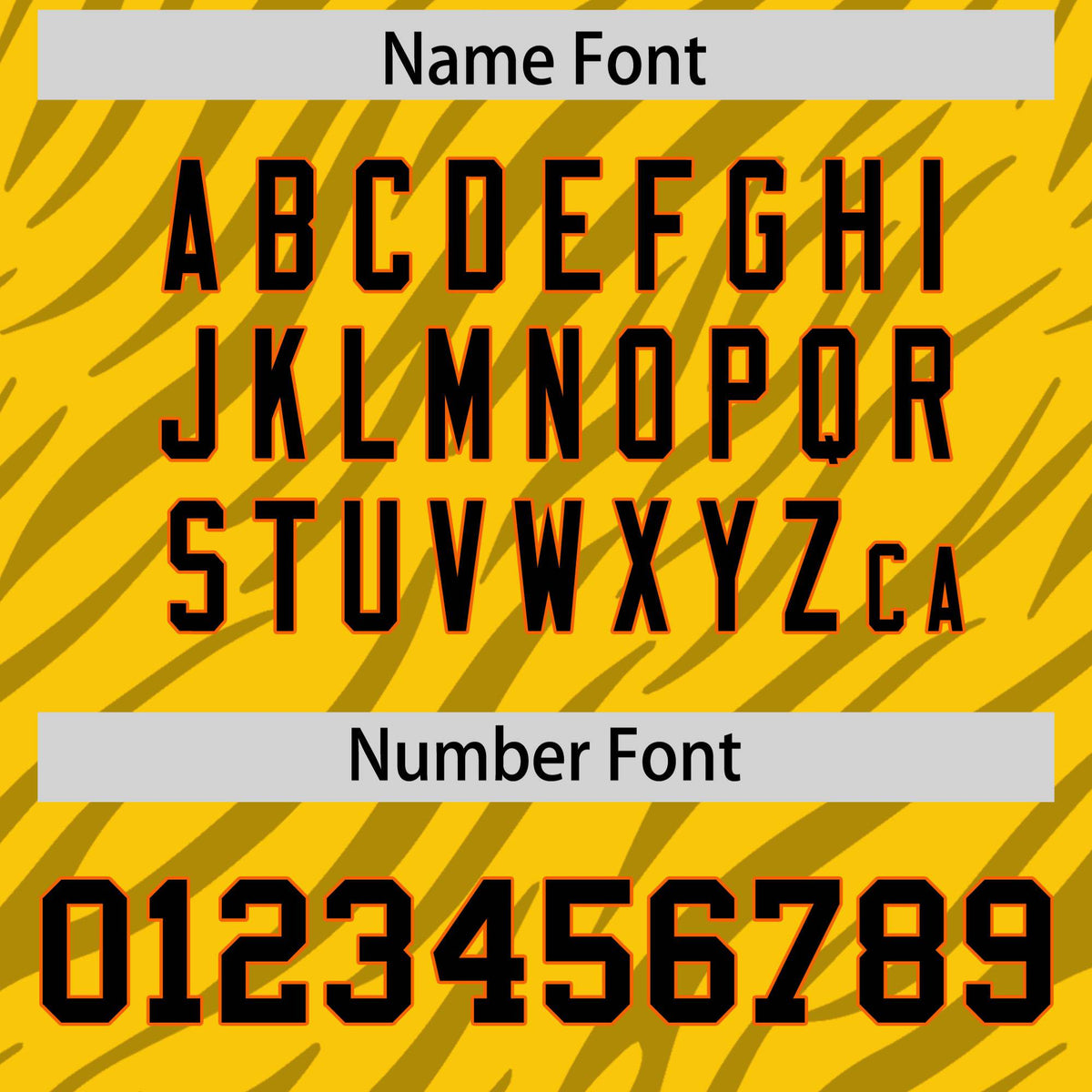 Custom Yellow Gray Personalized Tiger Stripe Graffiti Pattern Authentic Football Jersey