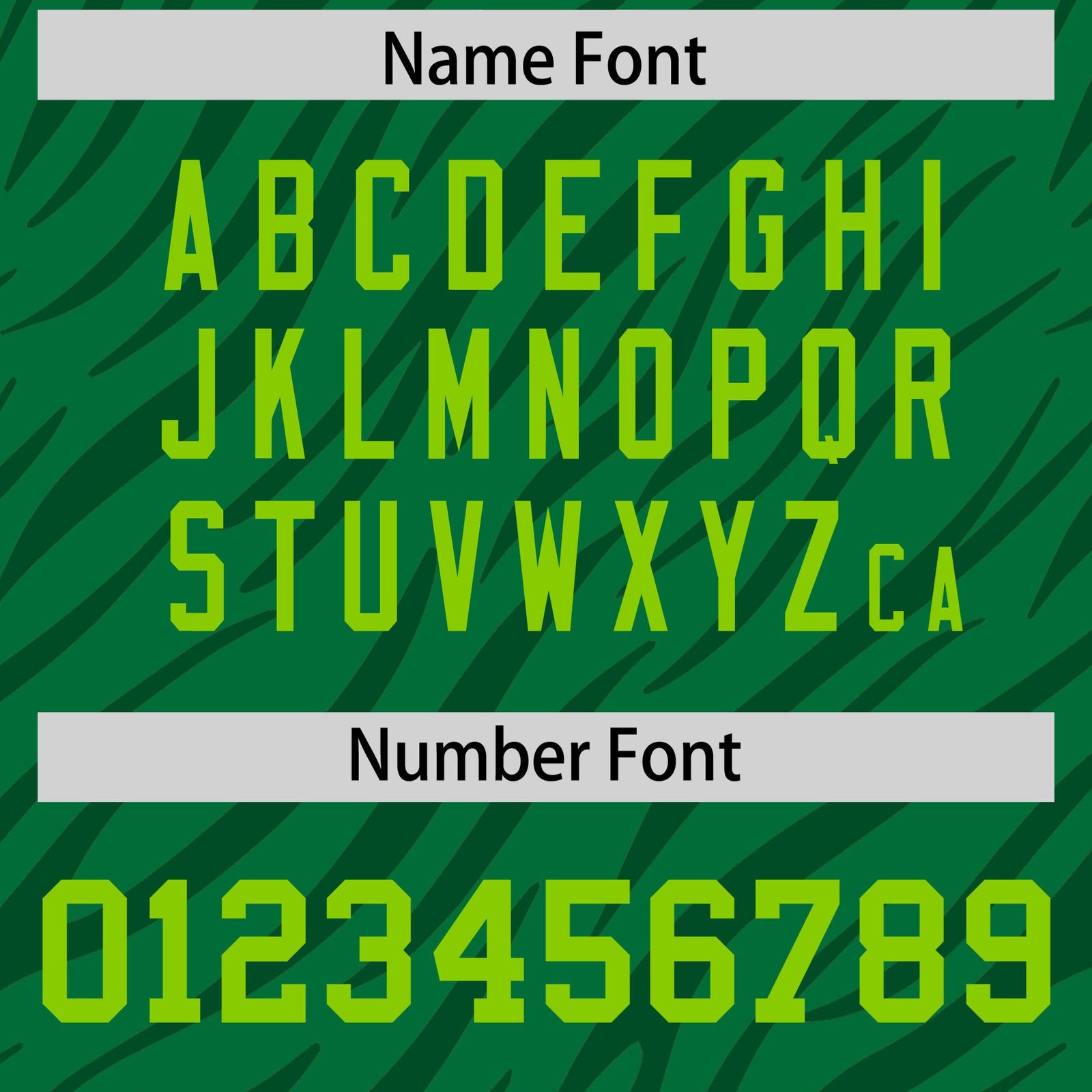 Custom Kelly Green Gray Personalized Tiger Stripe Graffiti Pattern Authentic Football Jersey