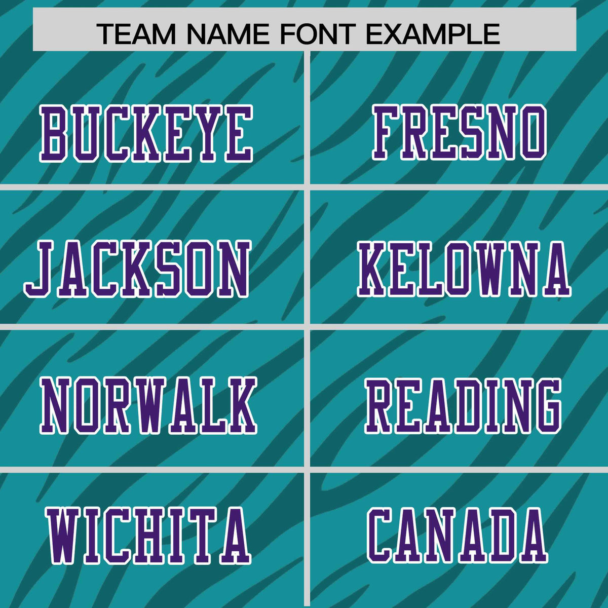 Custom Aqua Purple Personalized Tiger Stripe Graffiti Pattern Authentic Football Jersey