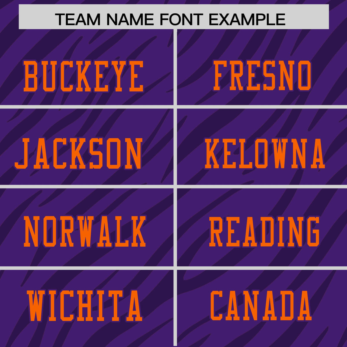 Custom Purple Orange Personalized Tiger Stripe Graffiti Pattern Authentic Football Jersey