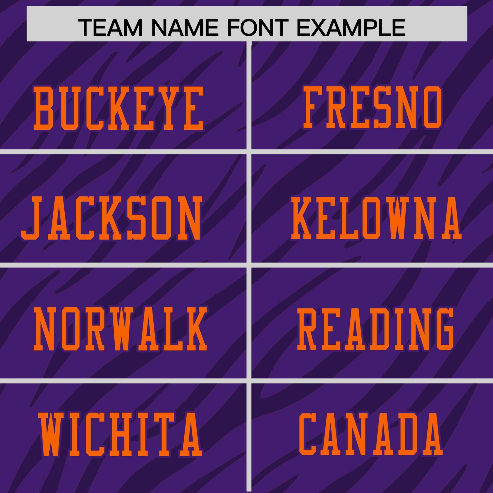 Custom Purple Orange Personalized Tiger Stripe Graffiti Pattern Authentic Football Jersey