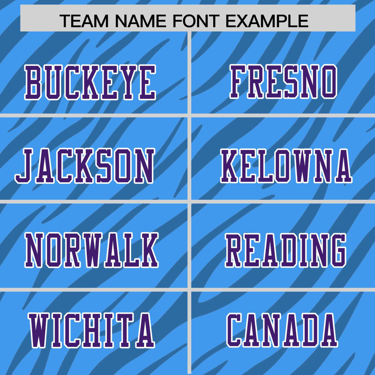 Custom Powder Blue Purple Personalized Tiger Stripe Graffiti Pattern Authentic Football Jersey