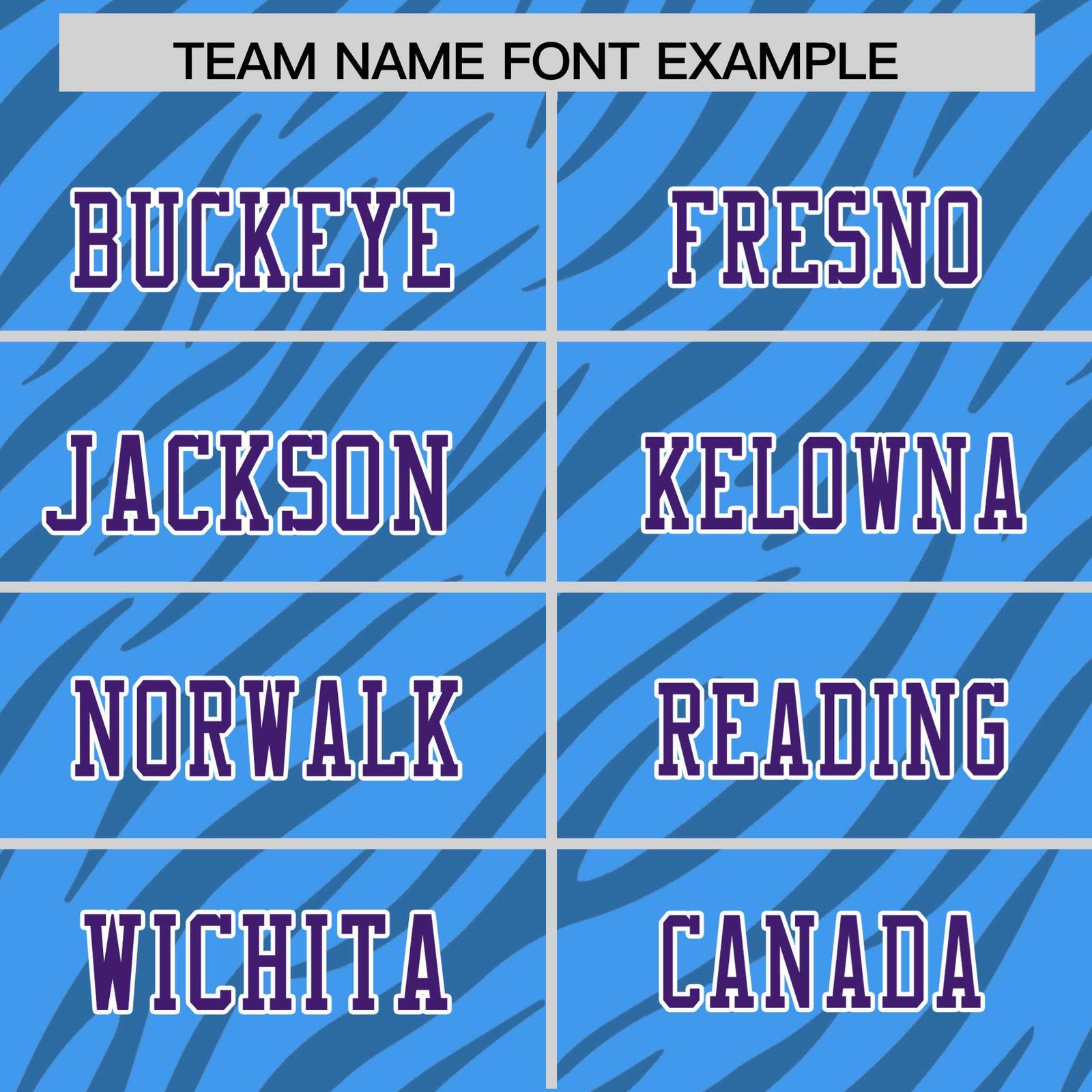 Custom Powder Blue Purple Personalized Tiger Stripe Graffiti Pattern Authentic Football Jersey