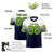 Custom White Navy Neon Green Gradient Fashion Mesh Authentic Football Jersey