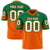 Custom Kelly Green Orange-White Gradient Fashion Mesh Authentic Football Jersey