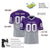 Custom Purple Gray-White Gradient Fashion Mesh Authentic Football Jersey