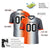 Custom Orange White-Gray Personalized Gradient Fashion Authentic Football Jersey