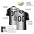 Custom Gray White-Black Personalized Gradient Fashion Authentic Football Jersey