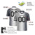 Custom Light Gray White-Crimson Personalized Gradient Fashion Authentic Football Jersey