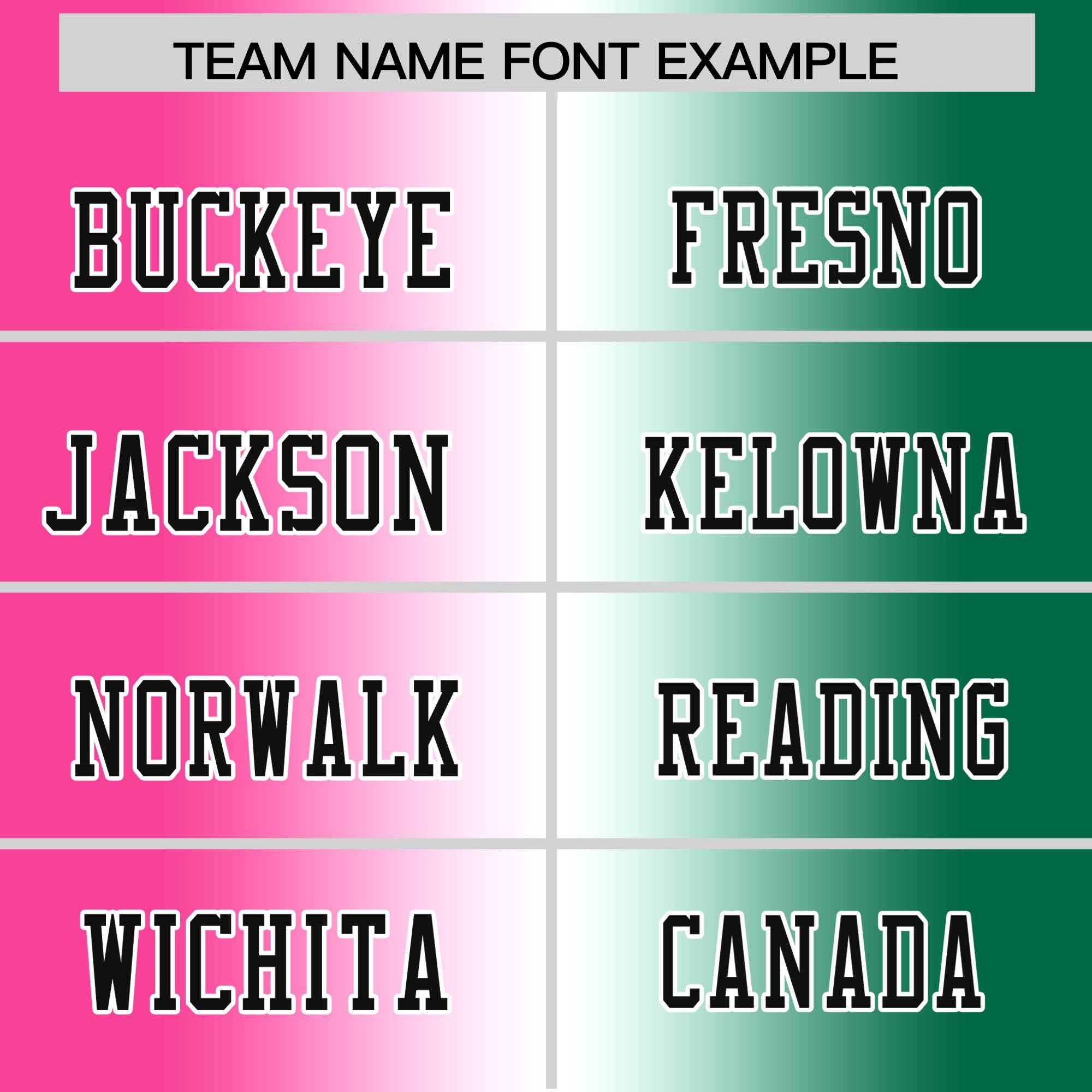 Custom Pink White-Green Personalized Gradient Fashion Authentic Football Jersey