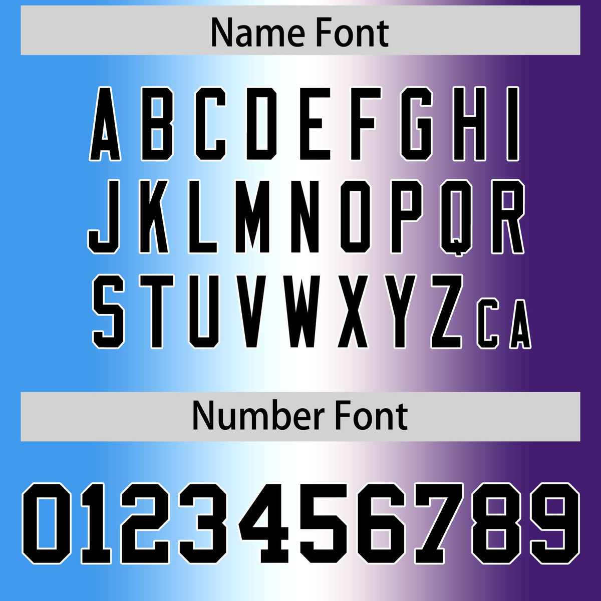 Custom Powder Blue White-Purple Personalized Gradient Fashion Authentic Football Jersey