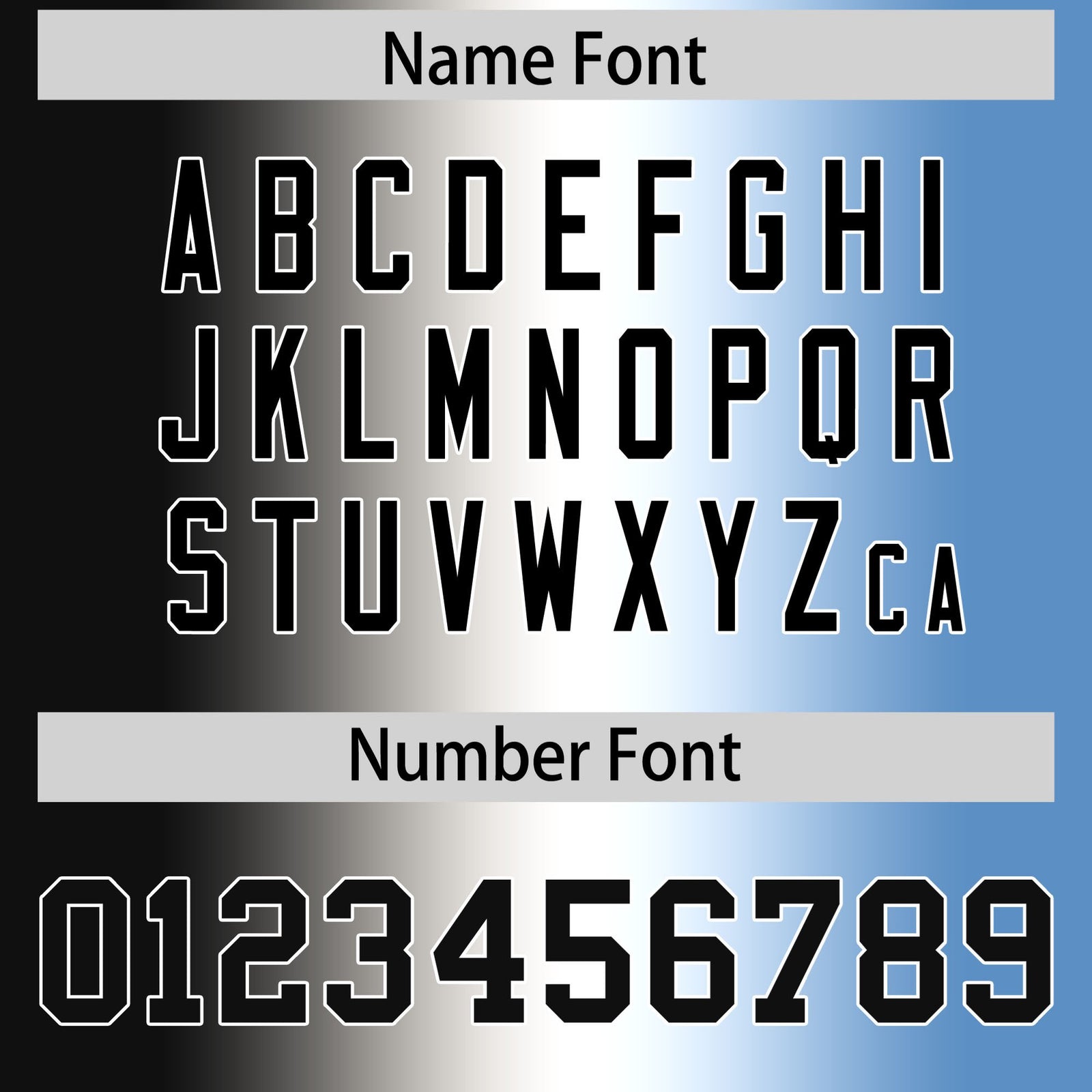 Custom Black White-Powder Blue Personalized Gradient Fashion Authentic Football Jersey