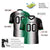 Custom Green White-Black Personalized Gradient Fashion Authentic Football Jersey