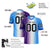 Custom Purple White-Powder Blue Personalized Gradient Fashion Authentic Football Jersey