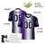 Custom Purple White-Navy Personalized Gradient Fashion Authentic Football Jersey