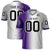 Custom Purple White-Gray Personalized Gradient Fashion Authentic Football Jersey