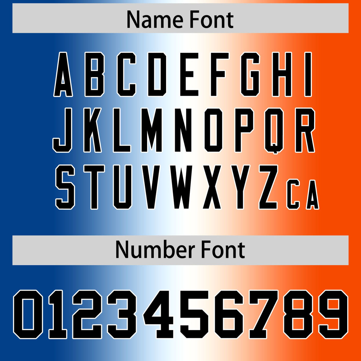 Custom Royal Blue White-Orange Personalized Gradient Fashion Authentic Football Jersey