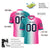 Custom Aqua White-Pink Personalized Gradient Fashion Authentic Football Jersey