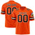 Custom Orange Black-White Mesh Authentic Football Jersey