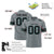 Custom Dark Gray-Black-Aqua Mesh Authentic Football Jersey