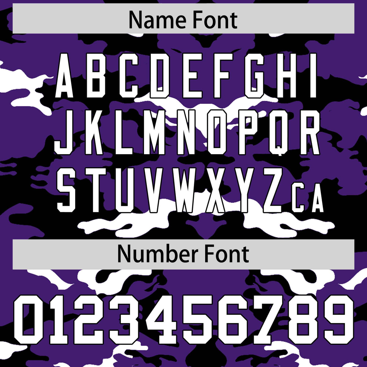 Custom Purple Black-White Mesh Camo Football Jersey