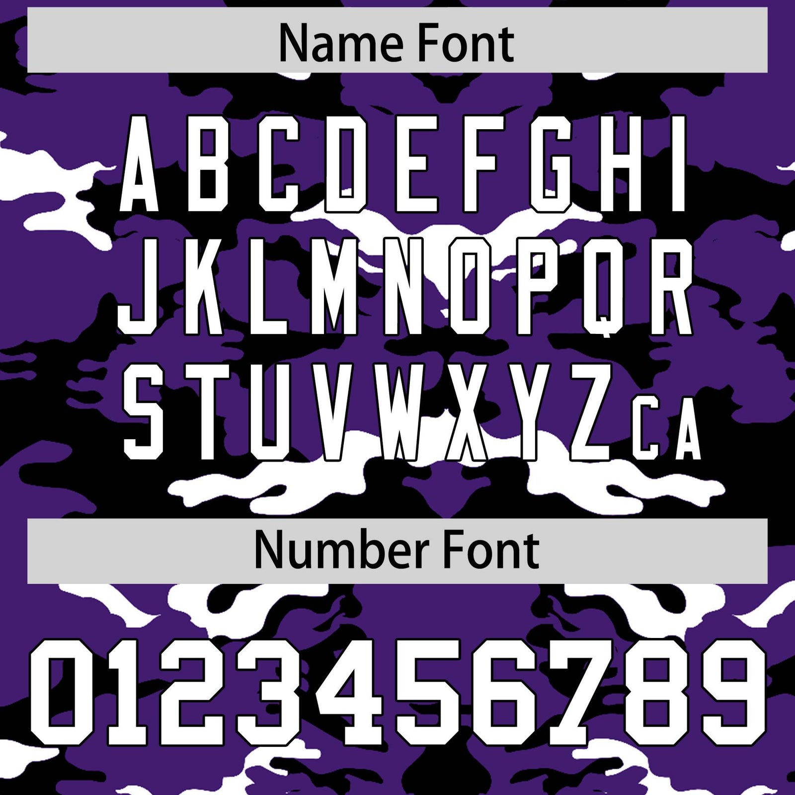 Custom Purple Black-White Mesh Camo Football Jersey