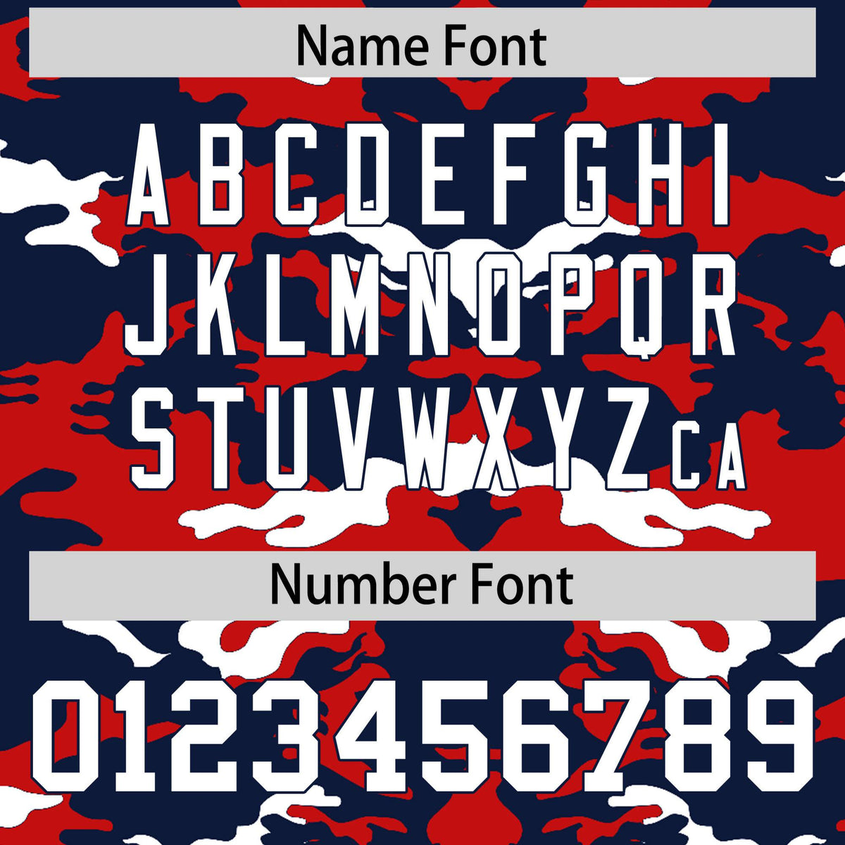 Custom Navy Red-White Mesh Camo Football Jersey