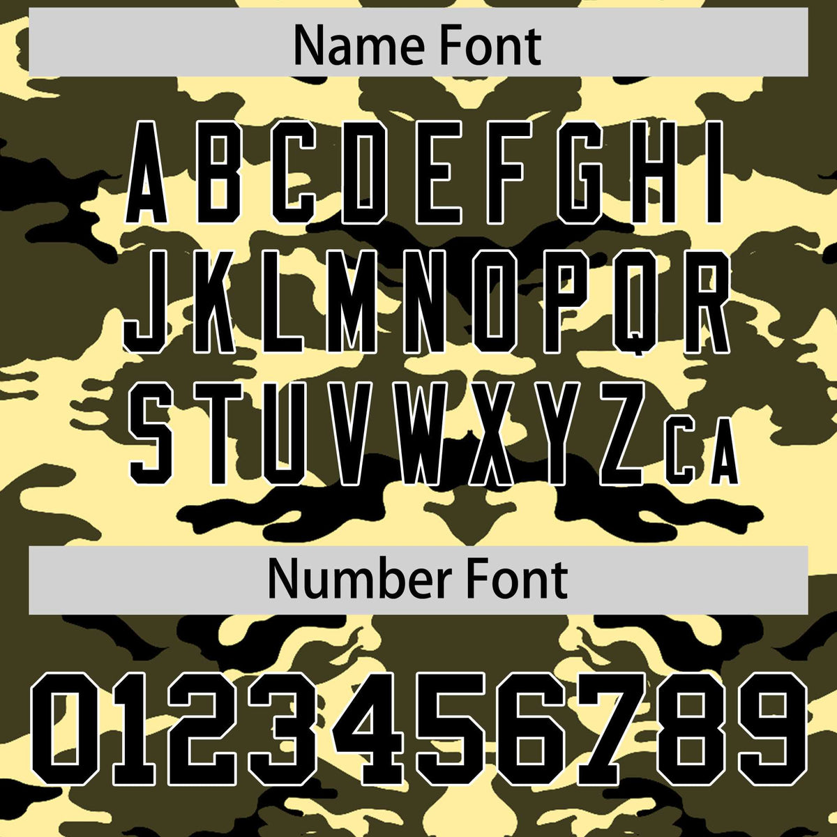 Custom Olive Old-Gold Black Mesh Camo Football Jersey